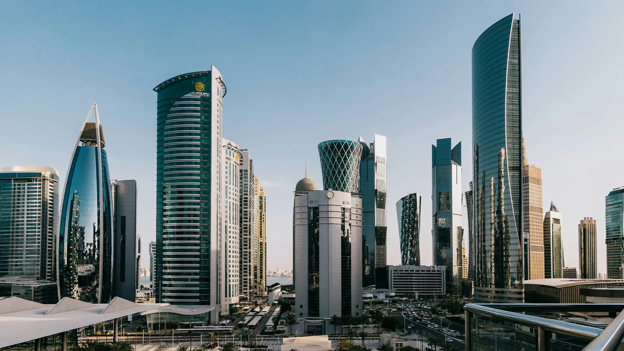 Doha city skyline view