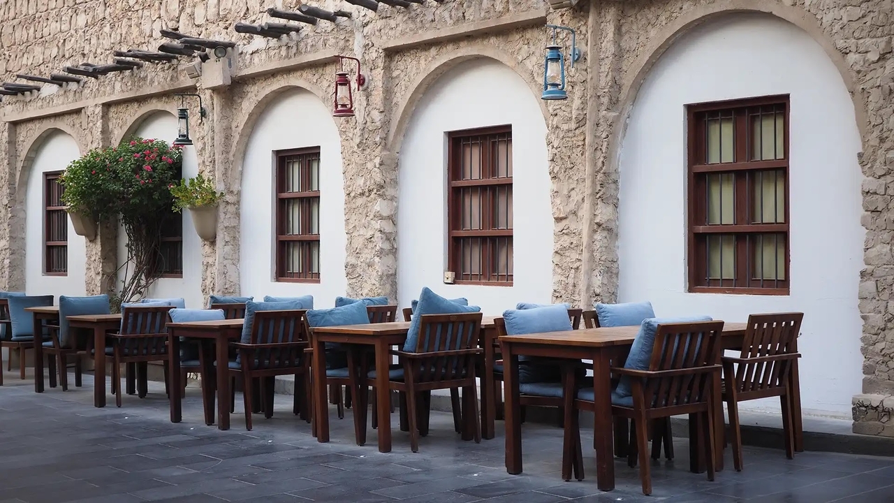 Outdoor restaurant Doha
